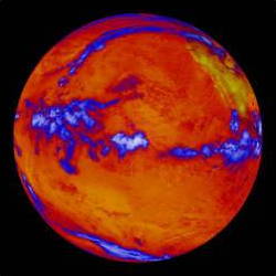 Warming earth image from NASA
