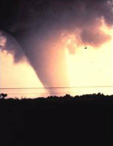 Hurricane in Union City, Oklahoma 1973